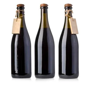 Old wine bottles Stock Photos