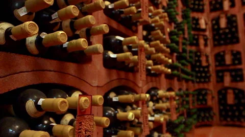 Old wine cellar Stock Footage 62558199