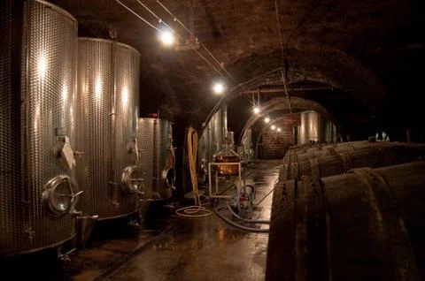 Old wine-cellar Stock Photos