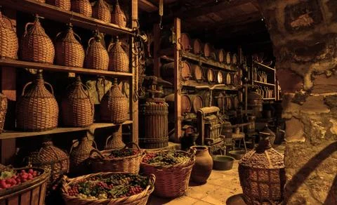 Old wine cellar Stock Photos