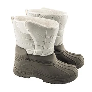 Old winter boots Stock Photos
