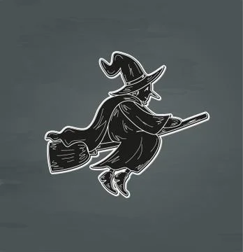 Old witch Stock Illustration
