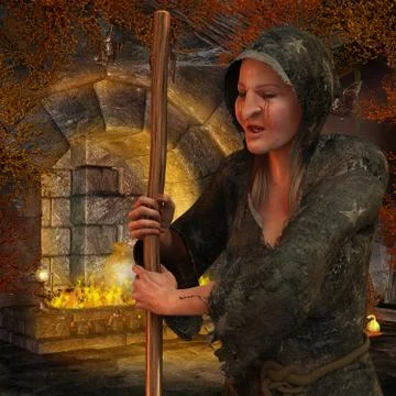 Old Witch Stockillustratie