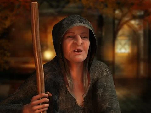 Old Witch Stock-Illustration