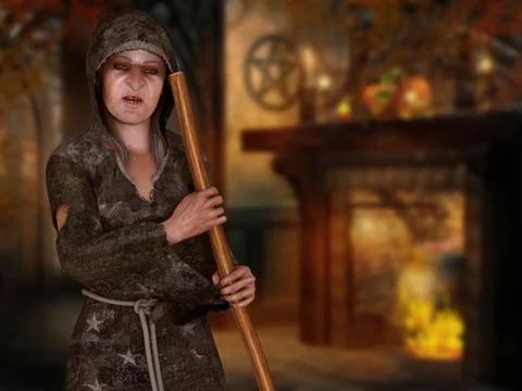 Old Witch Stock-Illustration