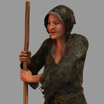 Old Witch Stock Illustration