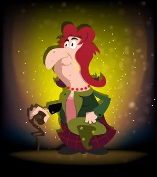 Old witch Stock Illustration