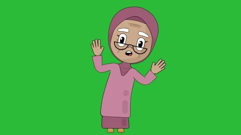 Old Woman Confused Animation Character T... | Stock Video | Pond5