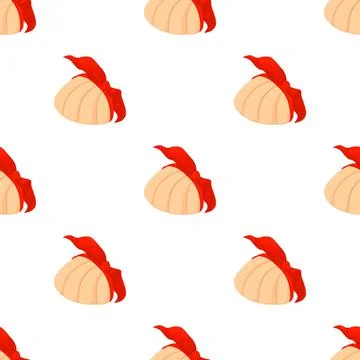 Old woman hat pattern seamless vector Illustrazione stock