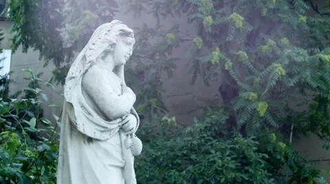 The old woman Statue Stock Footage 59759274