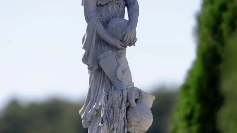 The old woman Statue Stock Footage 71220783