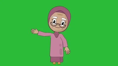 Old Woman Talk Animation Character Talki... | Stock Video | Pond5