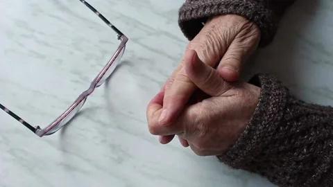 Old woman's hands. Stock Footage 164721652
