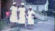 Old Women Church African Black American 1970 Vintage Film Home Movie 8Mm Stock Footage