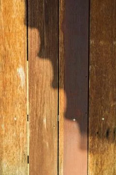 Old wood background drop shadow soft ligh Stock Photos