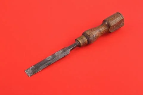 Old wood chisel. Stock Photos