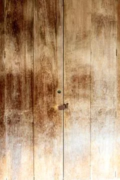 The old wood door Stock Photos
