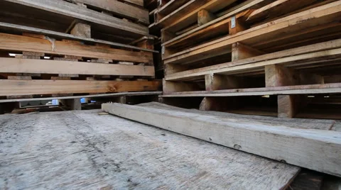 Old Wood Pallets 動画素材 56183862