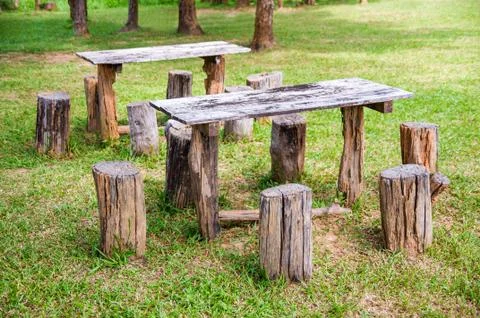 Old wood table Stock Photos