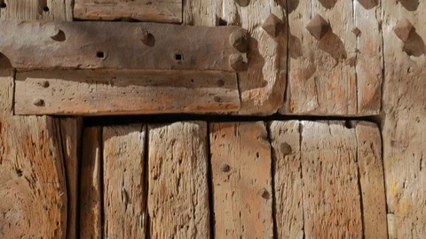 Old Wood Texture With Nails In It Stock Footage 102694611