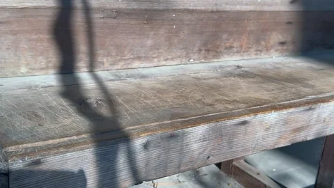 Old wooden bench Stock Footage 322938407