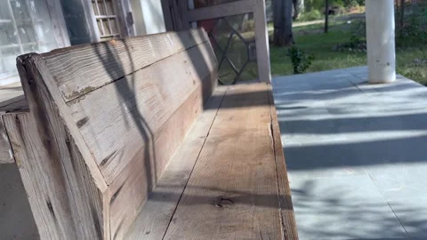 Old wooden bench Stock Footage 322938414