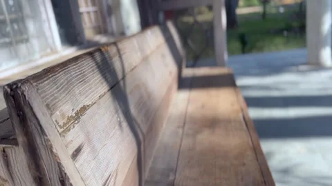Old wooden bench Stock Footage 322938473
