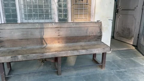 Old wooden bench Stock Footage 322938567
