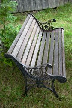 Old wooden bench Stock Photos