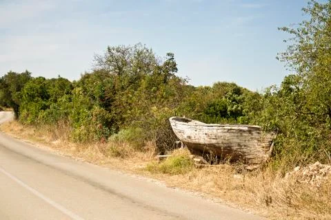 Old wooden boat Stock Photos