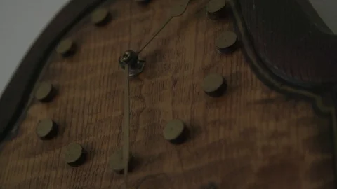 Old wooden clock tower Video stock 89342938