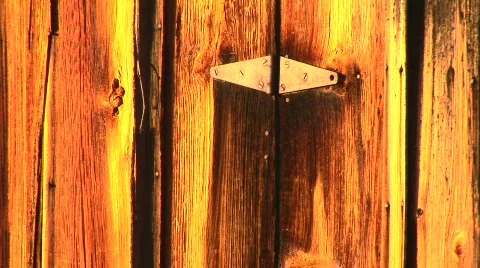 Old wooden door Stock Footage