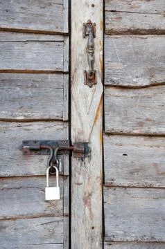 Old wooden door Stock Photos