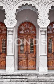 Old wooden doors Stock Photos