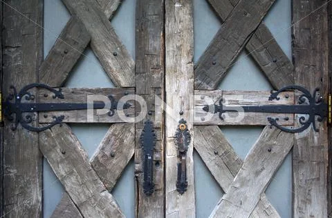 Old wooden doors Stock Photos