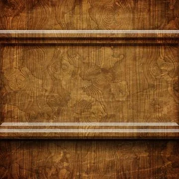 Old wooden frame Stock Illustration