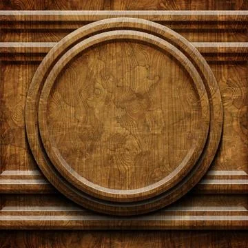 Old wooden frame Stock-Illustration