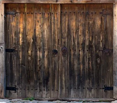 Old wooden gate Stock Photos