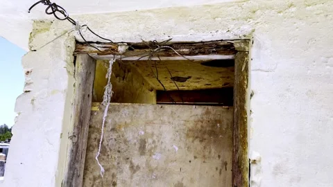 Old Wooden Gate on Rooftop Video stock 333609125
