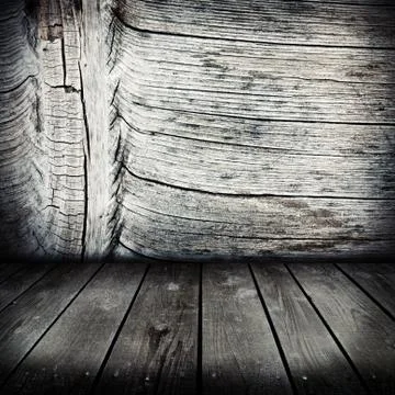 Old wooden interior. Stock Photos