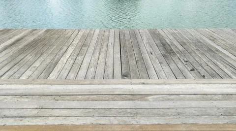 The Old wooden lath pattern texture background. Foto stock