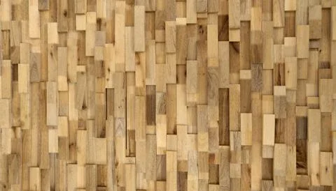 The Old wooden lath pattern texture background. Stock Photos