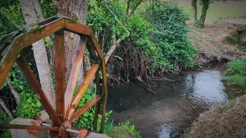 An old wooden mill  Stock Footage 277900813