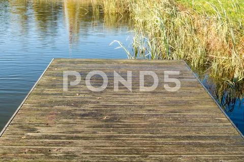 Old wooden pier Stock Photos