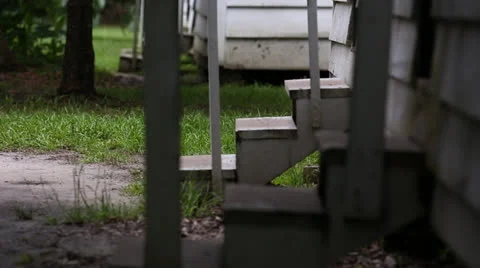 Old Wooden Steps Stock Footage 26841439