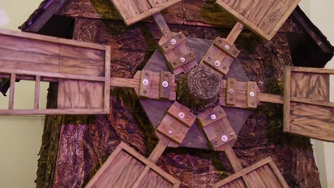 Old wooden windmill Stock-Footage 108971830