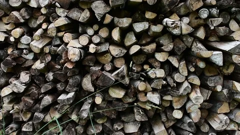 Old woodpile, background Stock Footage 138427620