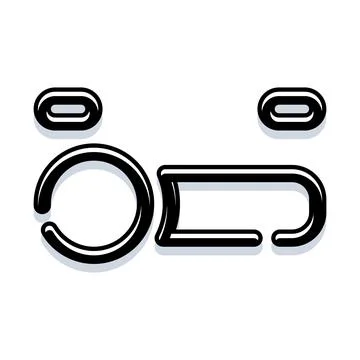 Old word concept in clean graphic style Illustrazione stock
