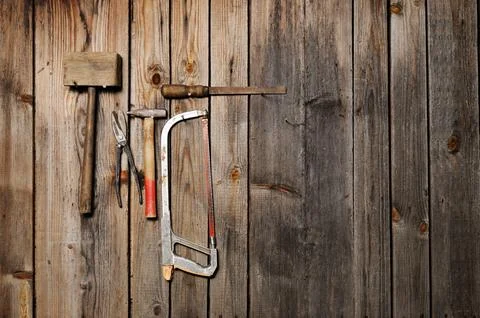 Old work tools Stock Photos