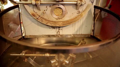 Old working coffee machine. Stock Footage 64071794